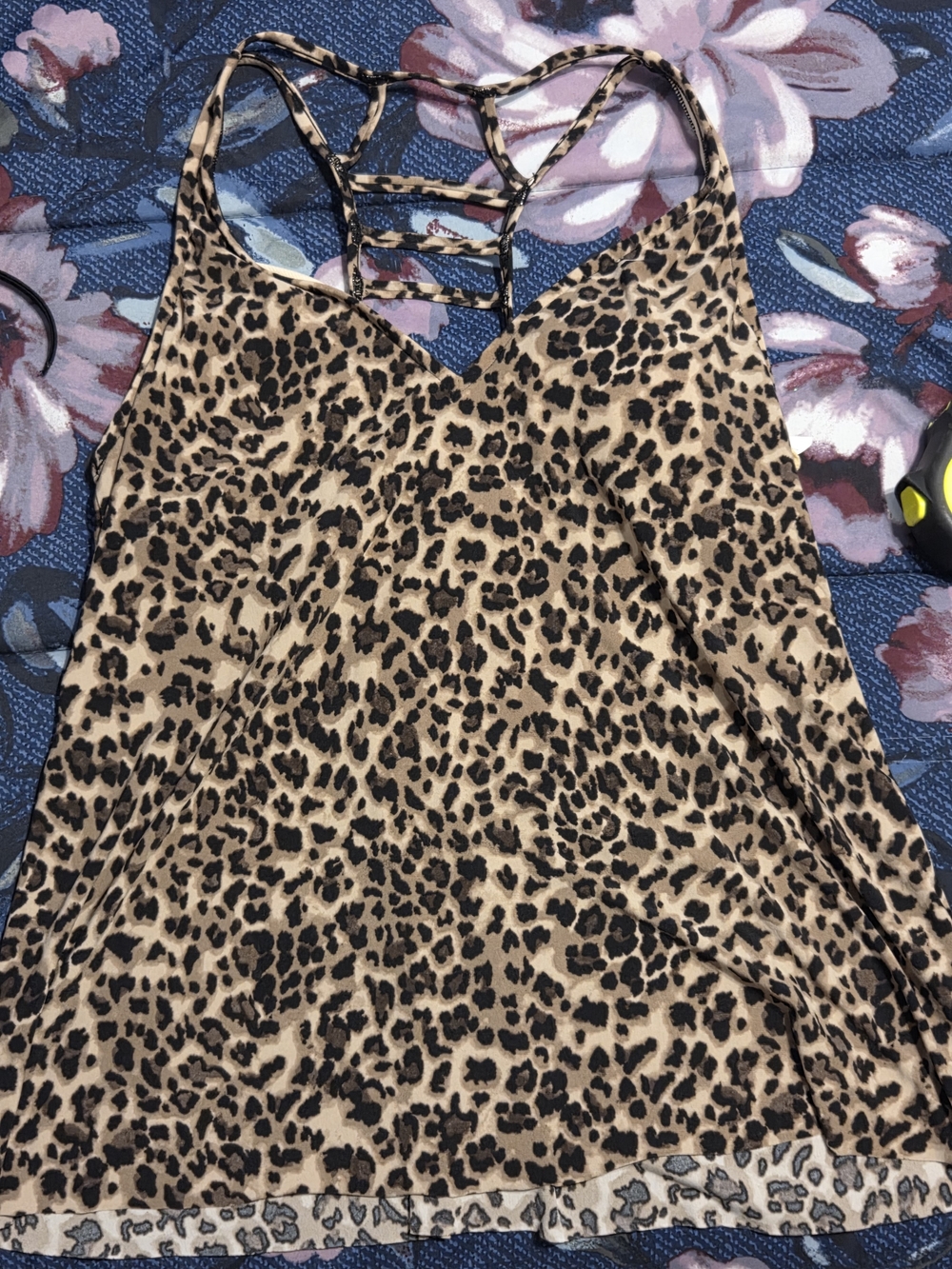Aqua Green Leopard Print Bikini Cover-Up in Tan and Black